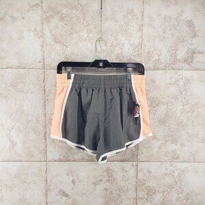 Athletic Elastic Waist Grey Peach Running Shorts Zone Pro Womens Size S 4/ 6